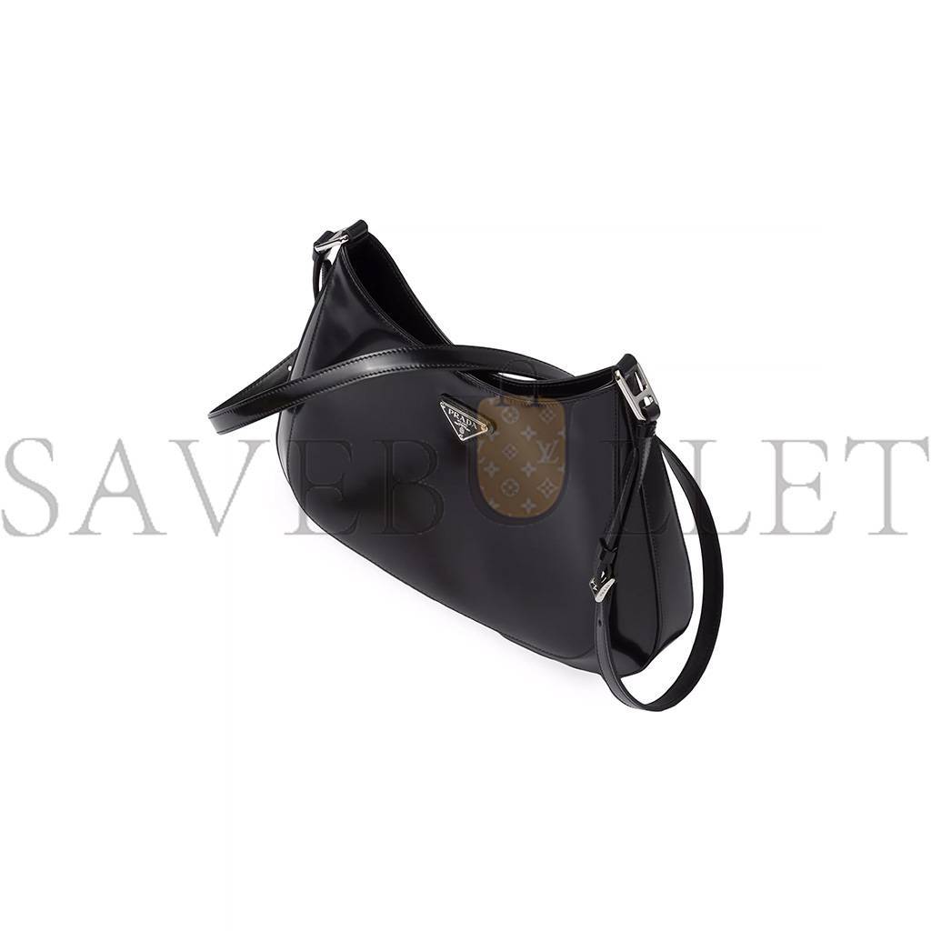 Pra*a cleo brushed leather shoulder bag 1bc156 (30*18.5*4cm)